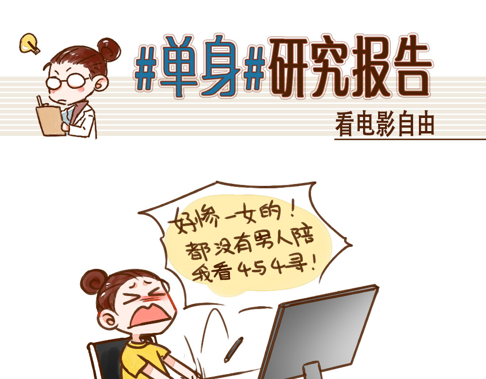单身研究报告 001 一个人看电影 第1页