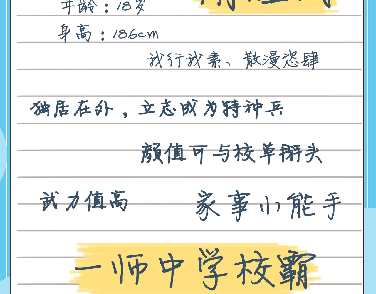 他那么撩 人物小档案 第11页