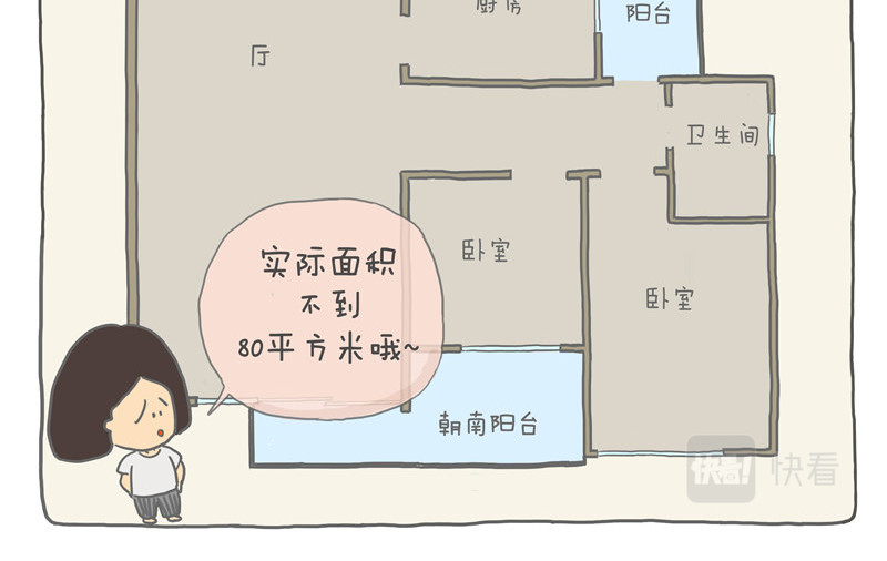 小家刚好够住 80平米够住吗？ 第10页