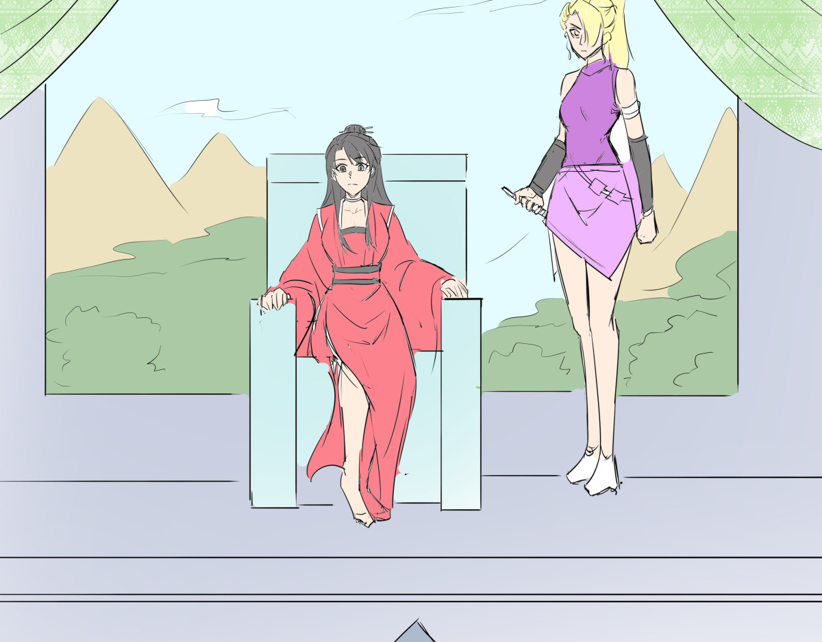 穿越成女帝的直男要怎么打江山 第四话 我的守卫由我来守护！ 第58页